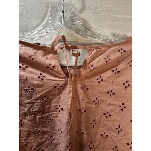 NEW Status by Chenault Women's Mixed Pattern Cotton Eyelet Top - Picture 4 of 7